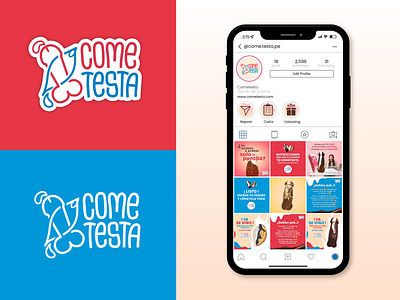ComeTesta Logo - Parrilla de contenido para Instagram branding design digitalmarketing facebook instagram logo socialmedia