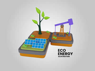 Eco energy 3d icon illustration 3d icons 3d illustration 3d render design eco energy energy graphic design green energy guavanaboy icon illustration landing page logo mobile apps slab ui uiux ux