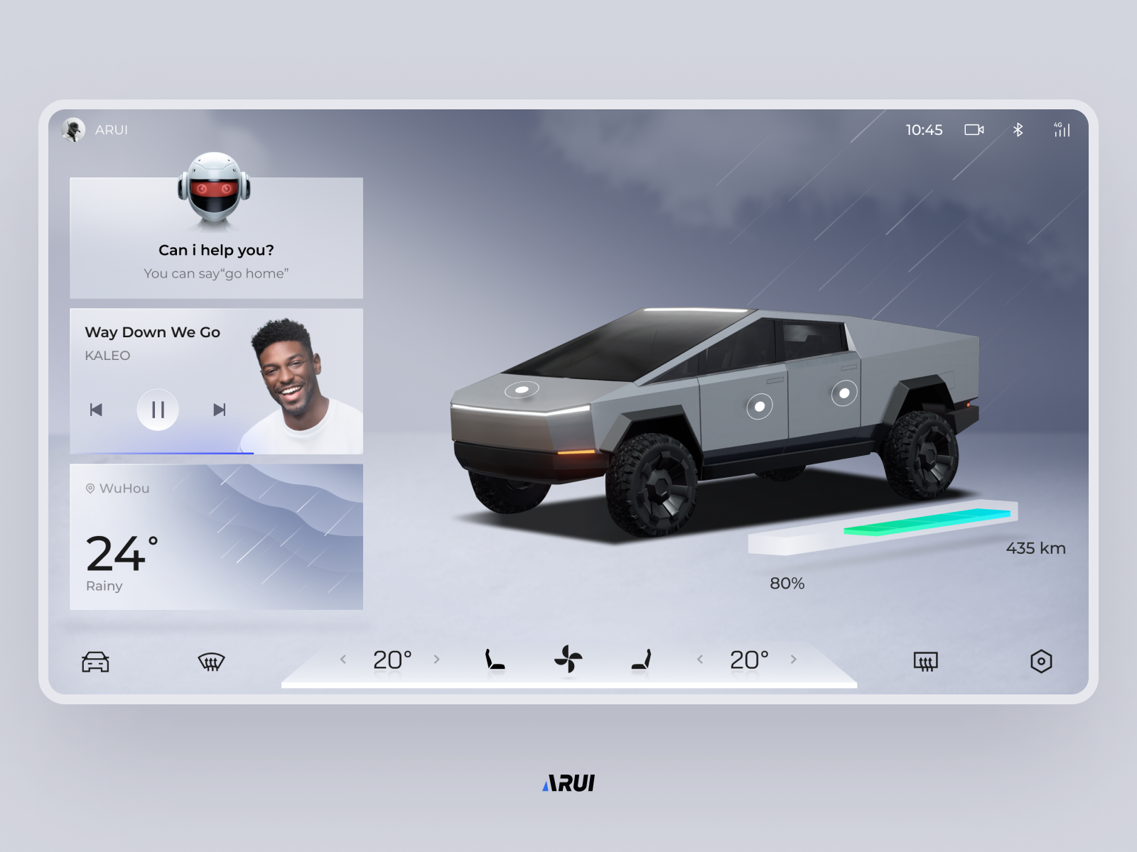 HMI Concept Design tesla hmi tesla