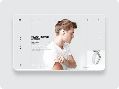Headphone UHO+ branding graphic design logo product design ui