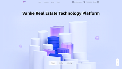 Vanke Real Estate Technology Platform design ui ux