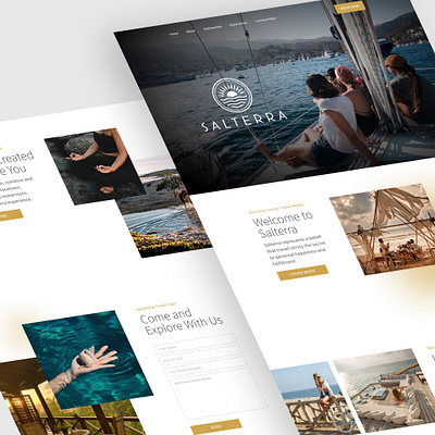 Saltera Travel-Landingpage design landingpage landingpage design travel ui uiux web design website white