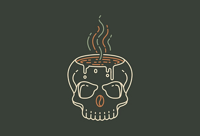 Coffee Till Death 3 beer bone caffeine coffee coffee shop cup dead death drink espresso halloween horror hot i love coffee latte scary skeleton skull spooky zombie