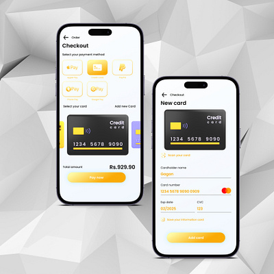 The Credit Card CheckOut Page By Gagan graphic design ui