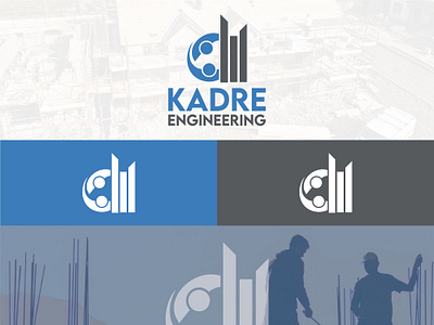 Kadre Engineering Logo Design brand identity design brand logo branding company logo construction logo design design graphic design illustration logo logo design ui vector