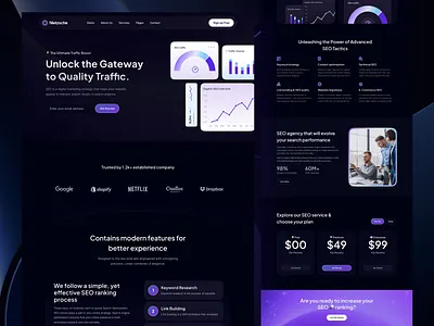 SEO Tool SaaS Landing Page UI b2b figma design landing page landing page ui marketing saas saas landing saas landing design saas landing page saas product saas ui saas website seo seo landing page template ui design web design website design website redesign