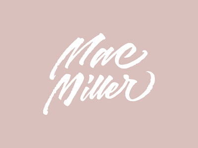 Mac Miller artcover branding calligraphy lettering logo macmiller script type typography