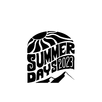 Summer Days clothing design drawing gathering graphic design handdrawn hypster illustration lettering lettering design logo logotype merchandise outdoor summer typography vintage