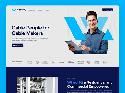 WiredHQ Website Design banner banner design cable design figma ui ui design web design webflow website