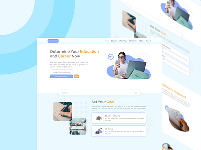 Career landing page branding design landing page typography ui ux website