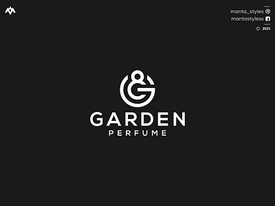 GARDEN PERFUME branding design g logo gp logo graphic design icon letter logo minimal