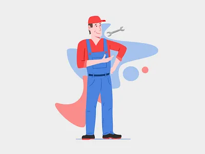 Mechanic car repair cars character illustration vector vector art vector illustration worker