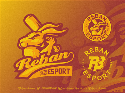 Reban Rabbit Logo branding design graphic design identity illustration logo mark rabbit tshirt vector