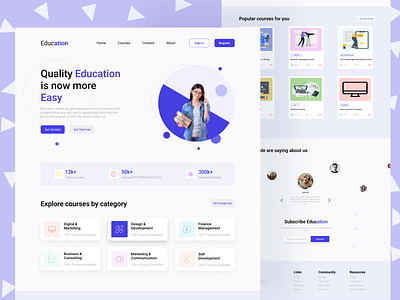 Education design education education website illustration logo ui ui design uiux design ux ux design web deesign webdesign