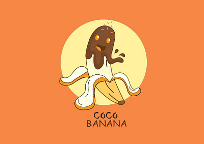 Coco Banana branding design graphic design illustration logo vector