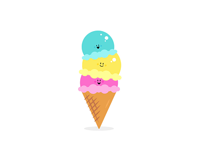 Gelato animated svg animation app balance character clean colorful cute design flat gelato graphic design happy ice cream illustration minimal motion motion graphics summer svgator