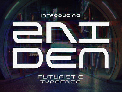 Zaiden - Futuristic Typeface alien branding design electronic font futuristic graphic design hi tech illustration internet logo modern robotics sci fi space technology typeface ui ux vector