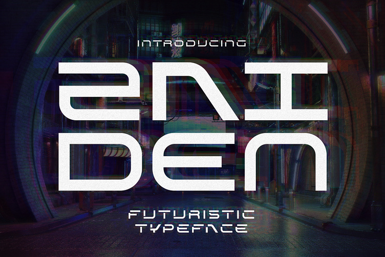 futuristic typeface