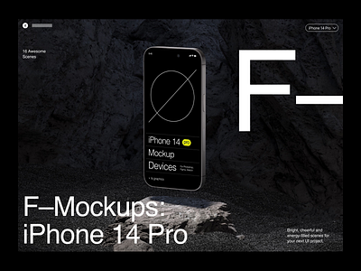 F-Mockups: iPhone 14 Pro download free iphone iphone 14 pro mock up mockup psd