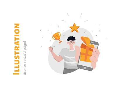 Reward illustration app design application boy illustration cup illustration gift illustration illustration illustration for app illustration for web mobile mobile design mobile illustration reward reward illustration reward page star illustration ui ui design ui illustration web design website