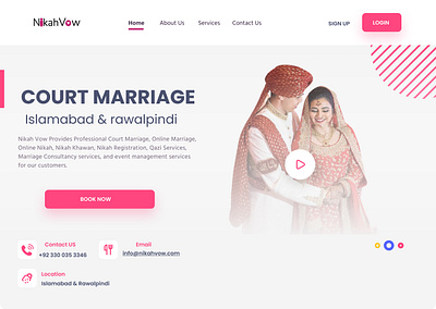 COURT MARRIAGE WEBSITE adobexd figma ui ux