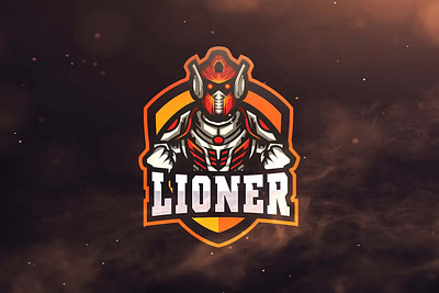 Lioner Sport and Esports Logo design esport game gaming graphic lion lioner logo logos mascot logo sport template