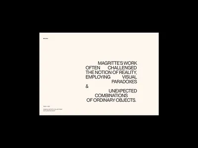 EXP—04/23 bold branding colors editorial elegant grid layout simple typography ui webdesign website