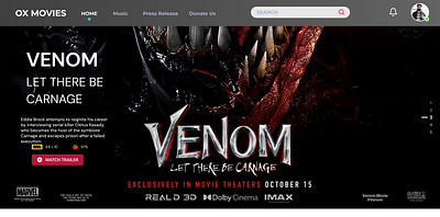 Online Streaming Website adobexd figma graphic design logo ui ux website