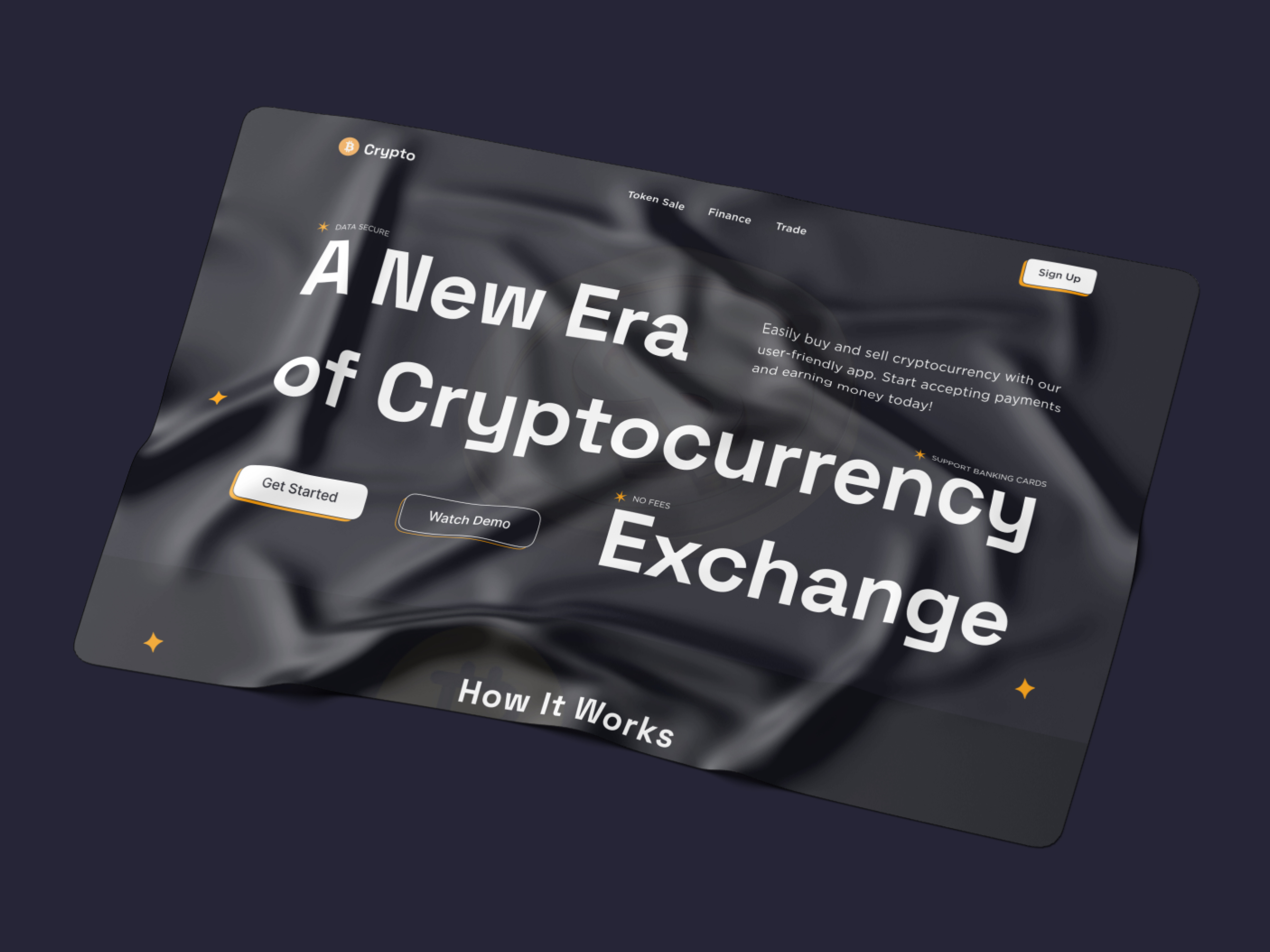 Cryptocurrency landing page Website design by Abu Hasan on Dribbble
