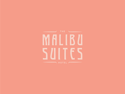 The Malibu Suites brand concept branding graphic design logo visual identity