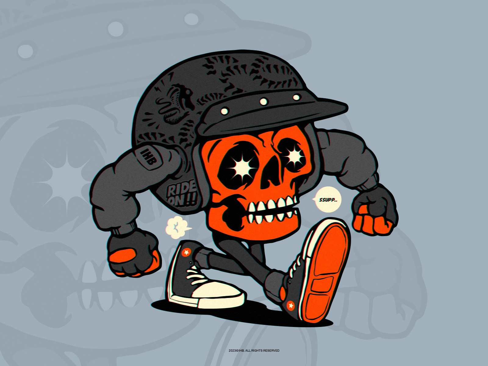 Example of Skull Minion Motor Club