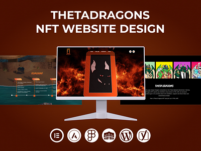 Thetadragons NFT Website Design by Taibacreations art and technology captivating visuals digital art hetadragons immersive experience intricate details nft nft marketplace ser friendly interface vibrant colors web development website desig