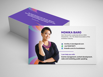 Biz Card Design biz card branding design graphic design illustration minimal purple theme vector