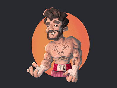 The Boxer animation boxer character character design design illustration