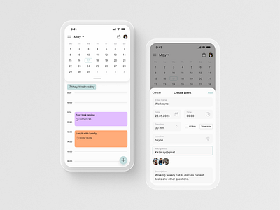 Event Calendar mobile app app application calendar concept design event ios management mobile ui ux