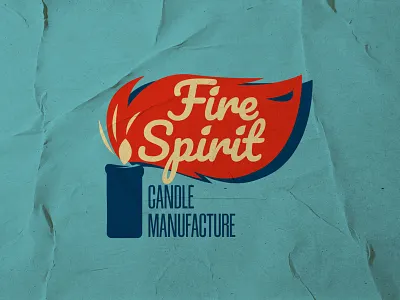 Candle manufacture logo 40 branding candle design emblem fabric fire graphic design illustration light logo logotype retro vector