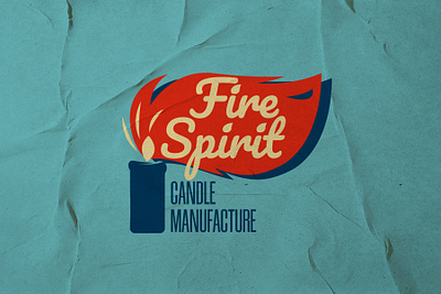 Candle manufacture logo 40 branding candle design emblem fabric fire graphic design illustration light logo logotype retro vector