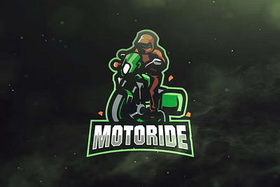 Motoride Sport and Esports Logos design esport game gaming graphic logo logos mascot mascot gaming motorcycle motoride sport templates