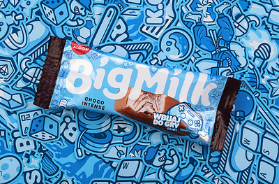 Big Milk promo packaging brand illustration branding fmcg gamers icecream icons illustration packaging popsicle