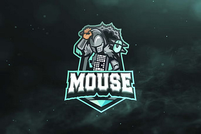 Mouse Sport and Esports Logos design esport game gaming graphic logo logos mascot mascot gaming mouse mouse gaming template gaming templates