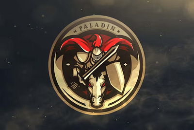 Paladin Sport and Esports Logos armor bulf design esport game gaming graphic graphic design logo logos mascot paladin samurai sport template
