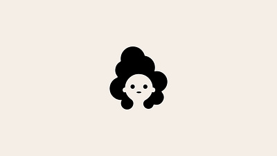 Baby logo baby beauty black branding cosmetic creative design face girl graphic design hair illustration logo logofolio mark modern portfolio rounded vector woman