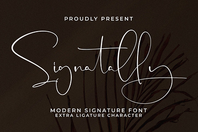 Signatally - Modern Signature Font handwritten