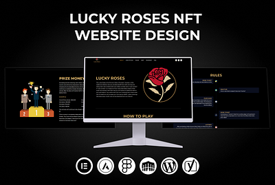 LUCKY ROSES NFT Website Design by Taibacreations art collector blockchain technology digital art digital masterpiece immersive experience lucky roses nft nft collection nft marketplace rare nfts rose themed nfts secure nft transactions user friendly website website design