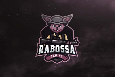 Rabossa Sport and Esports Logos animal gaming design esport esport animal game gaming graphic gun logo logos rabbosa sport template template animal