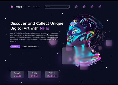 NFT Marketplace design nft ui ux web design web3