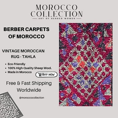 Buy Authentic Shaggy Vintage Moroccan Berber Rug - Tahla antiquerugs berber rug custom rug hallway runner rug handmade rugs handwoven rug homedecor large rugs livingroomdecor luxuryrugs moroccan decor ruglife rugsale