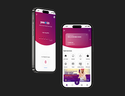 Mobile Banking app Redesign (YONO SBI) design mobile banking app mobile design ui ux