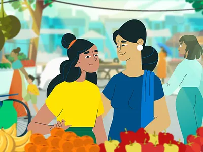 Indian Street creative design graphics graphics design illustration illustrator india indian shopping street visual visual design