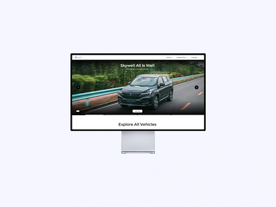 Skywell Car Web animation ui web